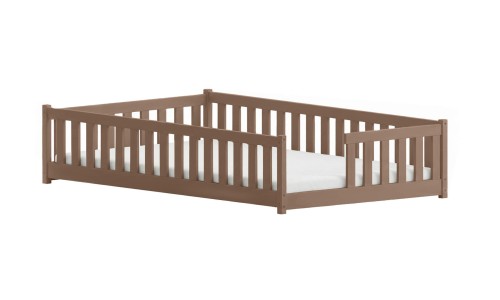 IVY 120x200 milk chocolate single children's bed Lano Meble