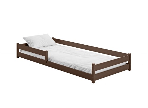 ALIS 90x190 dark chocolate Montessori floor bed for children Lano Furniture