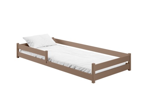 ALIS 90x200 milk chocolate Montessori floor bed for children Lano Furniture