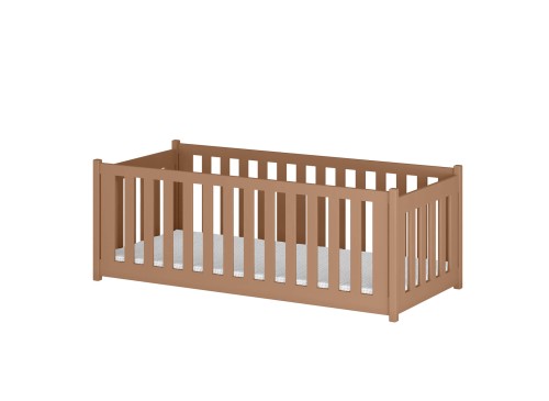 CONCEPT 80x180 cinnamon single children's bed with playpen Lano Furniture