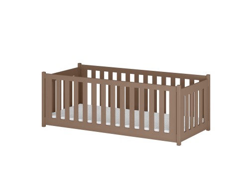 CONCEPT 90x190 milk chocolate single children's bed playpen Lano Furniture