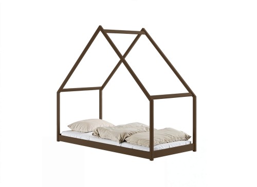 MORIS 80x180 dark chocolate Montessori floor bed children's house Lano Furniture