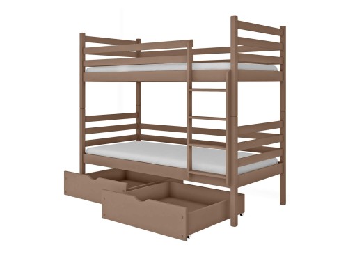 NEMO 80x160 milk chocolate bunk bed Lano Furniture
