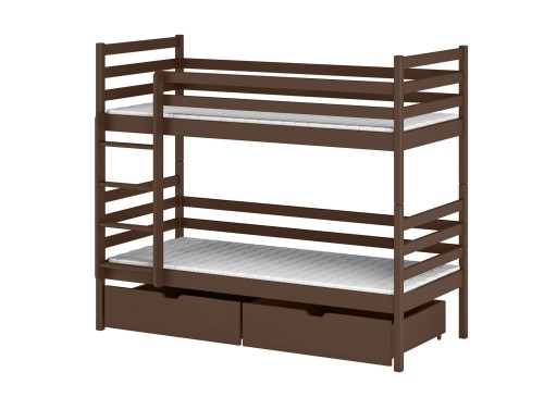 NEMO 80x160 dark chocolate bunk bed Lano Furniture