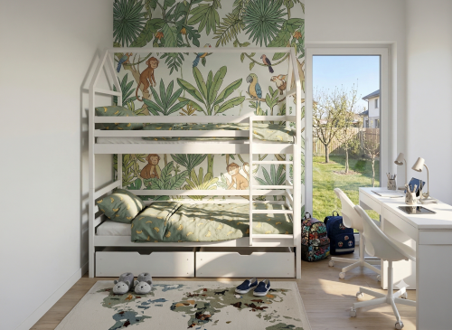ALEX 90x200 white bunk bed Lano Furniture
