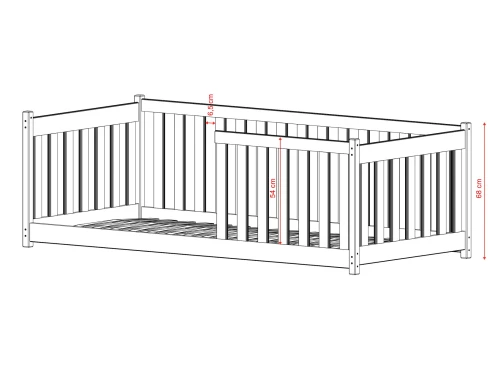 CONCEPT 90x200 cotton montessori floor bed children's playpen Lano Furniture