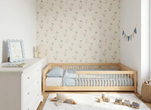 JUNIOR 120x200 pine Montessori floor bed for children Lano Furniture