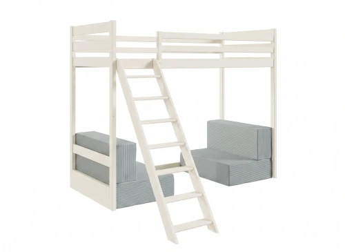 SOFENA 90x200 cotton loft bed with modular sofa fabric gray zoom 15 sage Lano Furniture