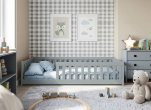 BELLA 80x180 grey children's bed cot Lano Furniture