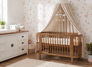 MELISA 70x140 walnut cot bed Lano Furniture