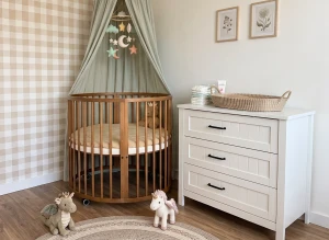 HANIA 90 walnut cot bed Lano Furniture