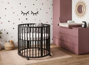 HANIA 90 black cot bed Lano Furniture