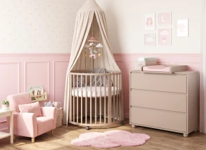 HANIA 90 cashmere cot bed Lano Furniture