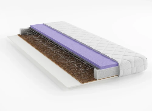 RUSH 80x200 medium firm 14 cm pocket spring with coconut mattress Lano Furniture
