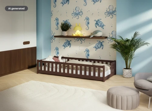 ZOYA 80x190 dark chocolate single children's bed Lano Furniture