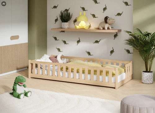 ZOYA 80x190 pine single children's bed Lano Furniture