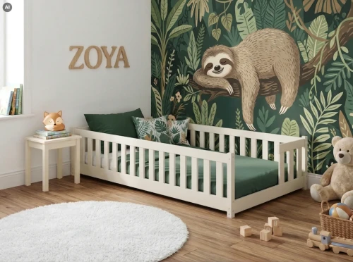 ZOYA 90X180 cotton children's bed single Lano Meble