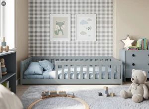 BELLA 90x190 grey Montessori floor children's bed Lano Furniture