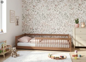 JUNIOR 120x200 cinnamon Montessori floor bed for children Lano Furniture