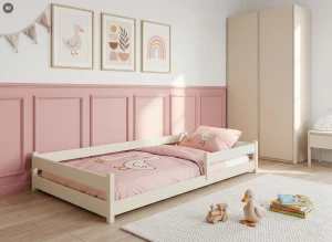 ALIS 90x200 Cotton Montessori Floor Bed for Children | Lano Meble