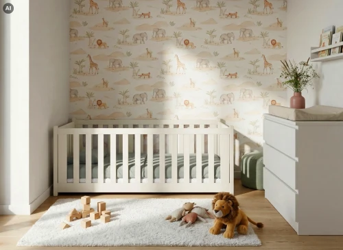 CONCEPT 80x200 Cotton Montessori Floor Bed Children's Playpen Lano Furniture