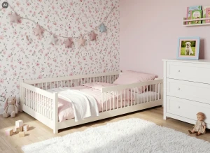 JUNIOR 120x200 cotton Montessori floor bed for children Lano Furniture