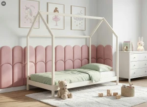 LUCKY 80x160 Cotton Montessori Floor Bed Children's House Lano Furniture
