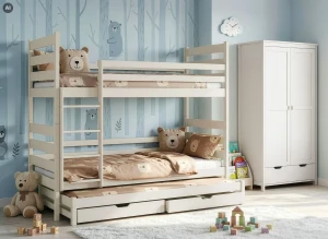 TOMI 80x160 Cotton Bunk Bed by Lano Meble