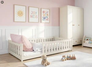 OTIS 120x200 Cotton Montessori Floor Bed for Children by Lano Meble