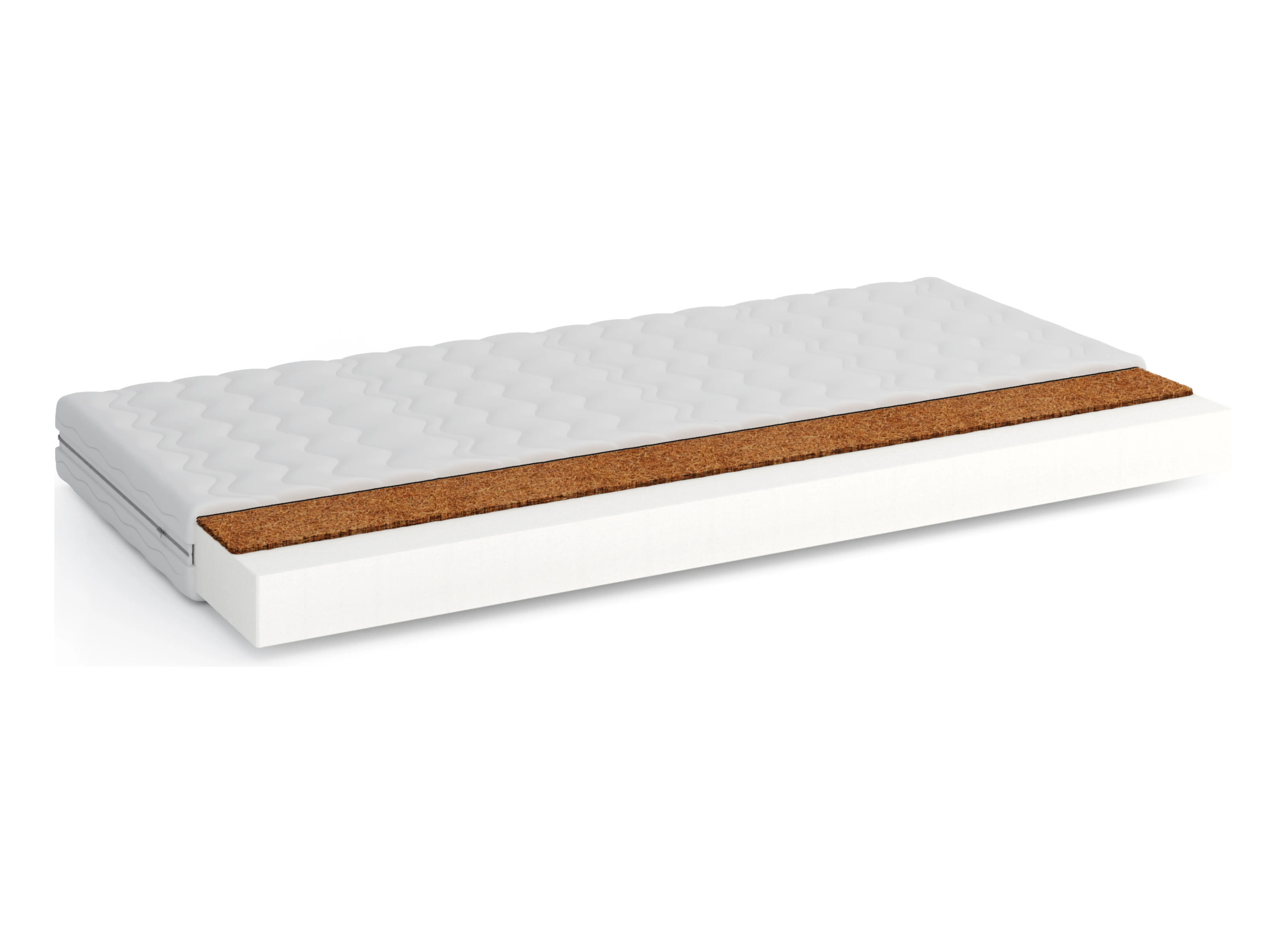 KOKOS 80x190 de duritate medie 11 cm saltea din cocos și spumă Lano Mobila