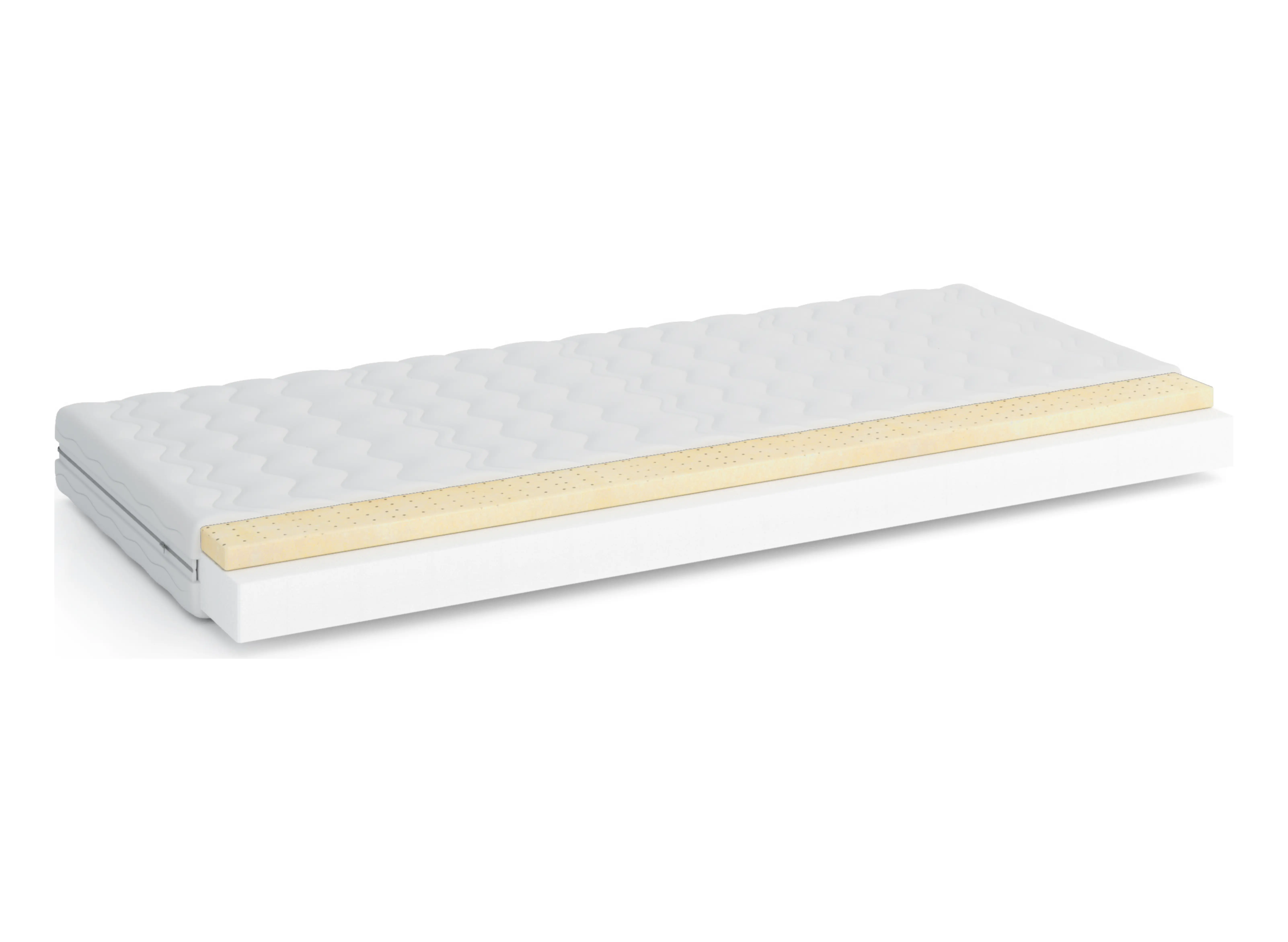 MAJORKA 90x200 de duritate medie-moale 11 cm saltea latex și spumă Lano Mobila