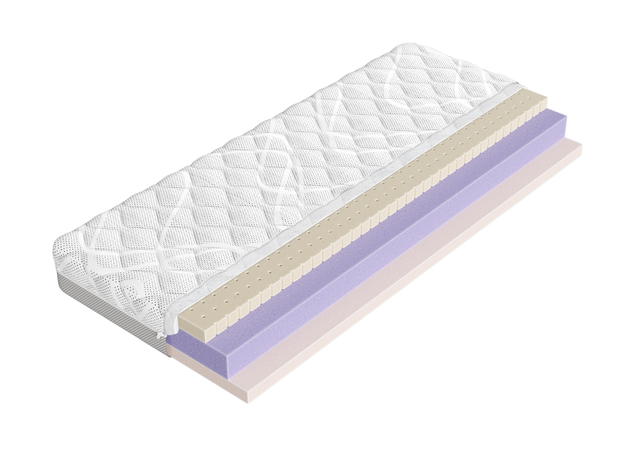 CLEAN 90x200 fermitate medie 13 cm saltea din latex cu spumă antibacteriană Lano Mobila