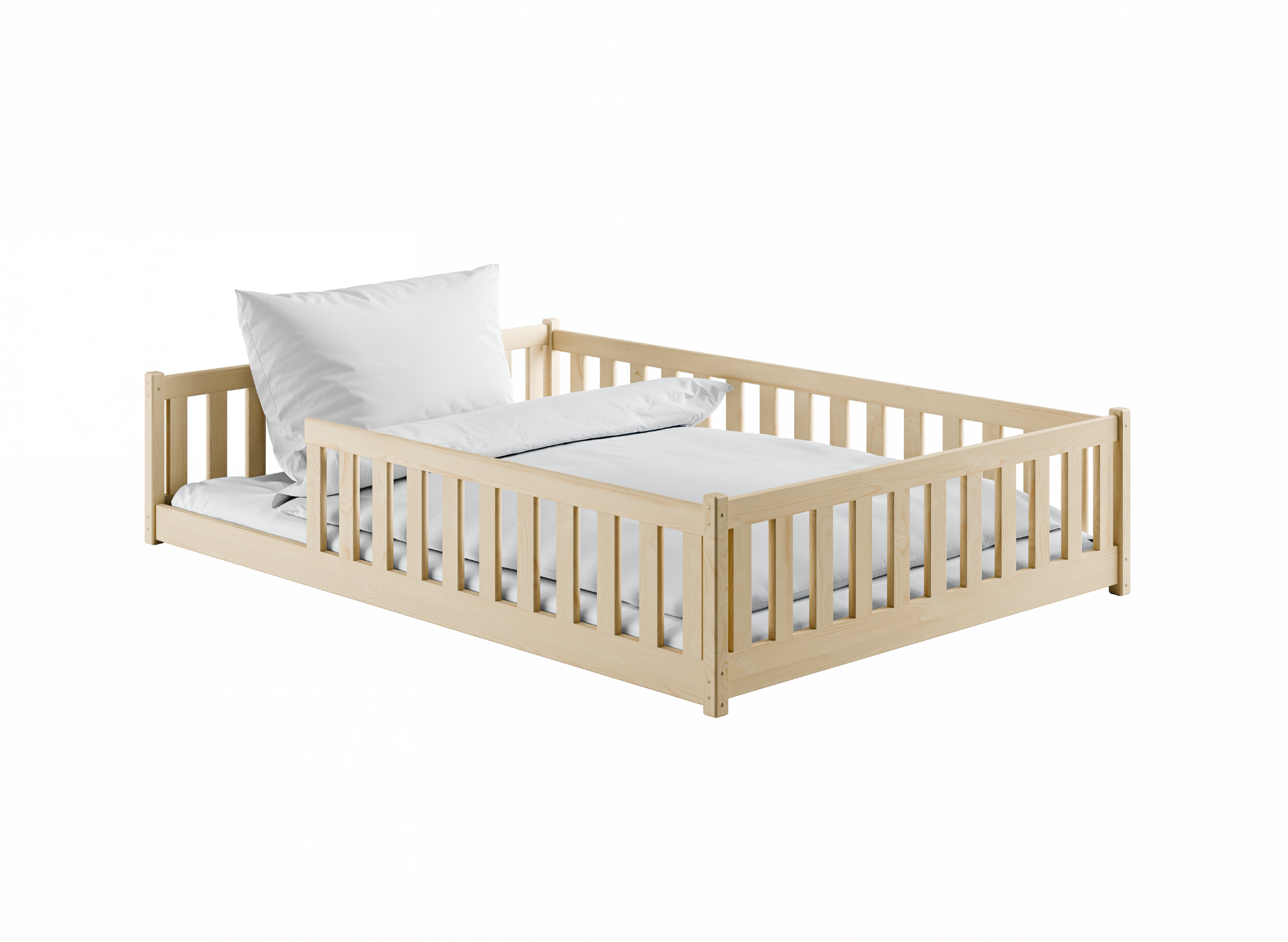 MATI 140x200 pin pat Montessori la nivel pentru copii Lano Mobilă